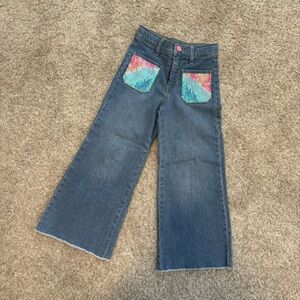 Billieblush Wide-Leg Jeans with Sequin Accents, 5